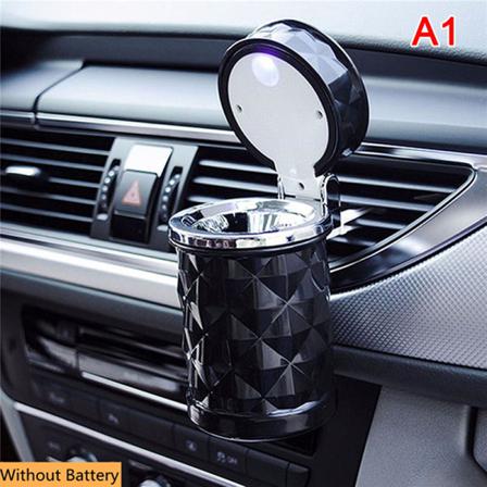 Led Ljus Bil Askfat Universal Legering Askfat Aluminium Cup Smo