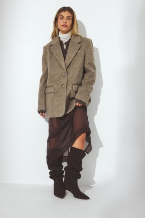 Premium Selection Bottes hautes en cuir - Bottes & Bottines - Marron - EU 39