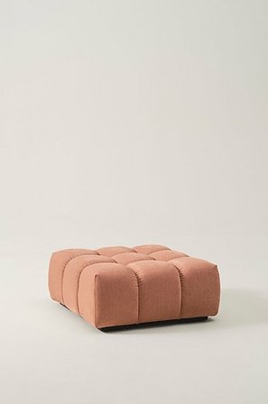 Jotex - Sittpuff 70x70 Cm Chenille - Furu - Plywood - Polyester Persika TOLO - Köp Sittpuffar hos Jotex