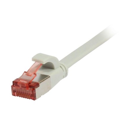 SYNERGY Patchkabel RJ45, CAT6 250Mhz, 3m grau, FTP(U/FTP), TPE(Superflex), Flach, Synergy 21,