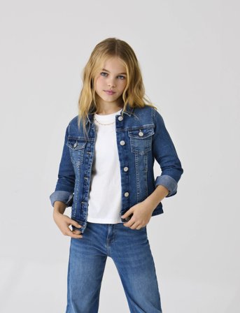 Kids Only Kogsara Med Blue Dnm Jacket Noos - Blue - 116
