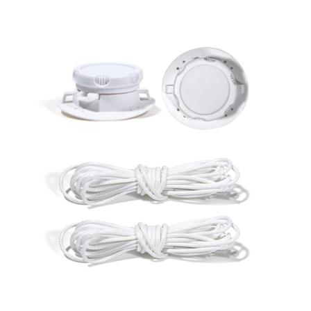 Automatisk Buckle Rope No Tie Shoe Snørebånd HVID White