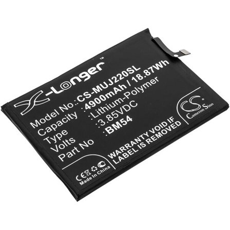 Akku älypuhelin, Matkapuhelin Redmi Note 9T, Note 9 5G, A001XM ja muut.