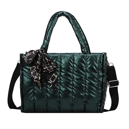 Tote Taske til Kvinder Vandtæt Nylon Tote Håndtaske Stor Skuldertaske Med Lynlås Til Skole Rejse Shopping Daglig Brug