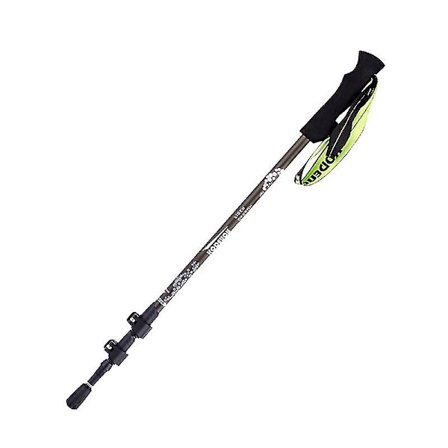 Karbonfiber sammenleggbar turstav sammenleggbar tredelt gåstav turstaver (gråhvit)