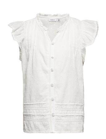 Nkffatide Ss Top Bluse Tunika Hvit Name It
