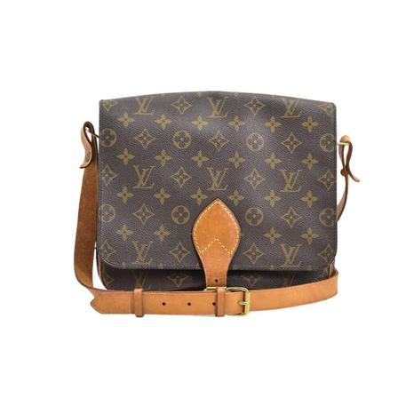 Louis Vuitton Vintage, Pre-owned Monogram Cartouchiere GM Bruin, Dames, Maat:ONE Size