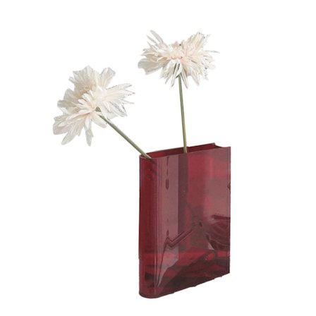 Bog Vase til Blomster Æstetisk Værelse Dekoration Kunstnerisk Kulturel Smag Dekorativ Bog Form Blomster Vase til Hjem Soveværelse Kontor