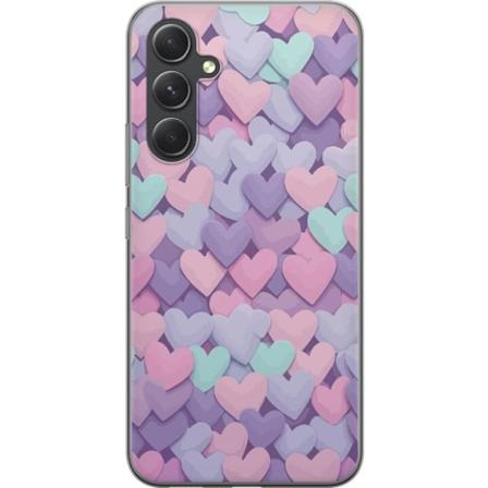 Samsung Galaxy S24 FE Läpinäkyvä kuori Sydän