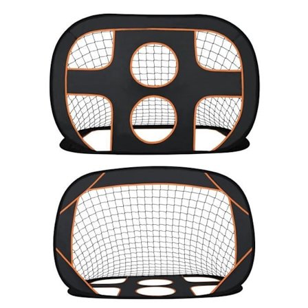 Bærbart Fotballmål - UISEBRT - 2 i 1 - Bæreveske - Svart + Orange - 121 x 80 x 80 cm