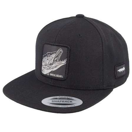 Skillfish - Černá snapback Kšiltovka - Grisjävel Mono Black Snapback @ Hatstore
