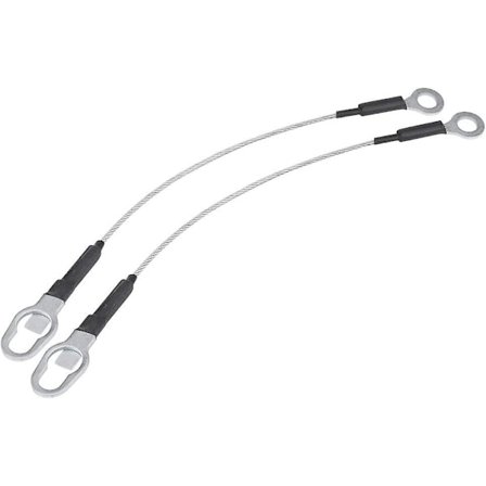 Bakluke Wire Kabel, 2 stk Rustfritt Stål Lastebil Bakluke Med Bakluke Kabel Pickup Truck Bakluke Wire Støtte Kabelsett For Mazda 93-11