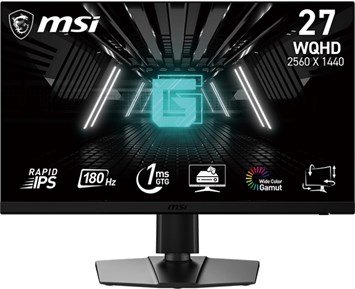 MSI-'MSI G272QPF E2 / 27 / IPS / 2560 x 1440 / 180 Hz / 1ms / 2xHDMI,DP / Adaptive-Sync'''-MSI E2 27" Gamingskjerm med 1 ms responstid-Monitors-