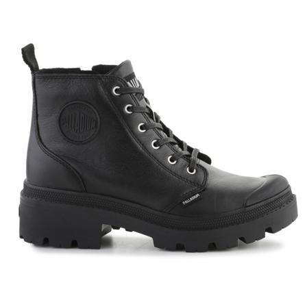 Kengät Palladium Pallabase Leather Black Mustat 38