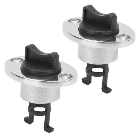 2 kpl 316 ruostumattomasta teräksestä valmistettu meriveden tyhjennystulppa Soikea Garboard-peräpeili Venetulppa 1 tuuman reikään