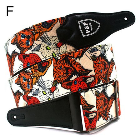 Justerbar rem för gitarr i bohemisk stil F F