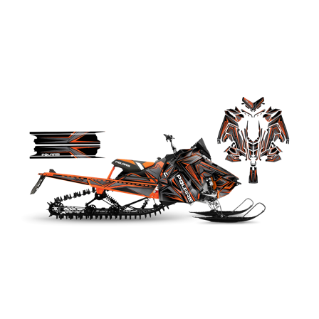 Tarrasarja SweTown Team Racer 17 Oranssi - Polaris Axys 800 Switchback XCR 2018-2020