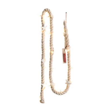 LED juledag lysstreng Vintage hampetau lampe BEIGE