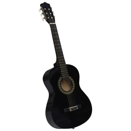 Vidaxl Gitarr För Nybörjare Och Barn Med Fodral Klassisk Svart 1 Svart