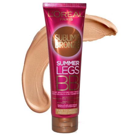L'oréal Sublime Bronze Summer Legs Bb Cream-fair To Medium Brun
