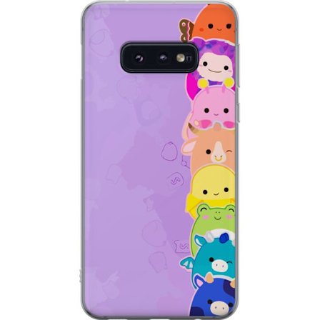 Kompatibelt Mobildeksel til Samsung Galaxy S10e Mørk silhuett av Jesus med tornekroner mot svart bakgrunn med sterk kontrast og hvit typografi