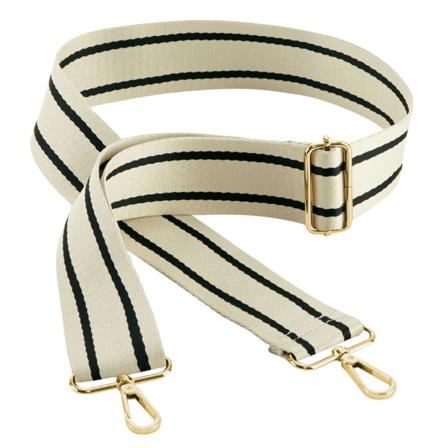 Bagbase Boutique Randig Justerbar Väskrem One Size Oyster/b