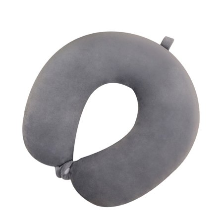 Grå minneskum nakkepute U-formet pute Bil nakkepute Comm