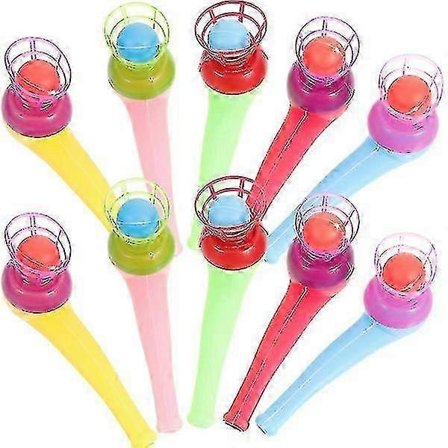 20 st Rörbollsleksaker Flytande Blåsbollsleksaker Blåsningsspel Bollsleksak Roliga Flytande Bollar Leksaker (FMY)