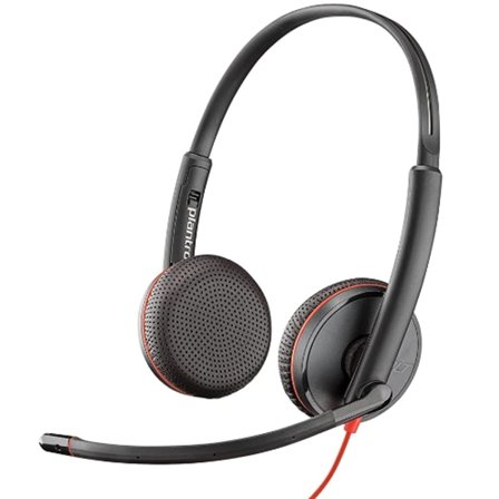 Headset med mikrofon Plantronics Blackwire C3225 Svart Over-Ear Trådbundet Headset
