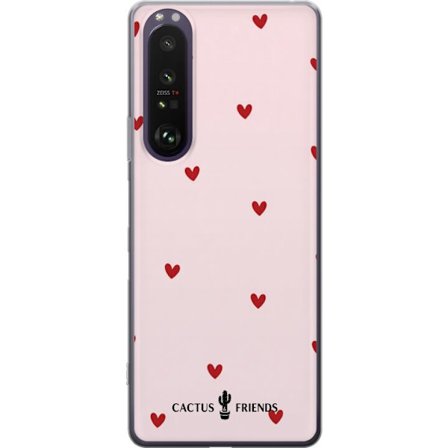 Kompatibelt Mobildeksel til Sony Sony Xperia 1 III Cactus and Friends – HeartSprinkle