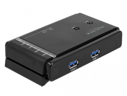 Delock USB 3.0 Matrix Switch 2 x 2 - USB-periferdelesvitsj - 2 porter