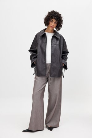 NA-KD Elastische Anzughose aus Baumwolle - Business Hosen - Braun - EU 34