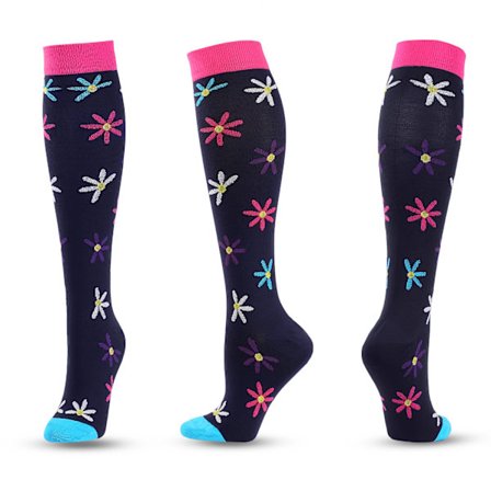 3 par stora-extra stora kompressionsstrumpor 20-30 mmHg - Cirkulationsstödjande strumpor, herr- och damsportskompressionsstrumpor (stil 8)