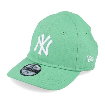 New Era - MLB Grön adjustable Keps - Kids New York Yankees Infant League Essential 9FORTY Green/White Adjustable @ Hatstore
