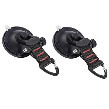 Bil sugekopp krok 2 stk Camping sugekopp presenning tilbehør sugekopp anker med festetelt sugekopp krok for bil sidetelt camping ta