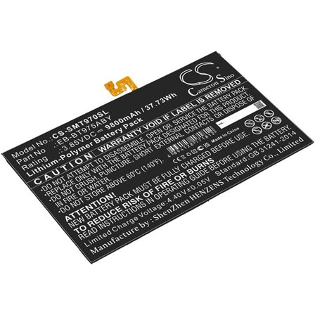 Batteri till Tablett för Samsung Galaxy Tab S7 Plus 12.4, Galaxy Tab S7+ 12.4 2020 m.fl.
