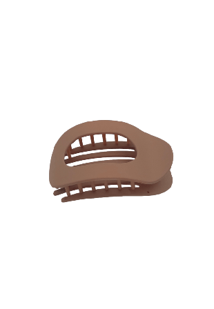 Complement Oval Hårklämma Matt Beige 9,5cm Accessoarer & tillbehör Dam Orange