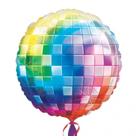 Heliumballong discokula i flera färger - 81 cm - Disco Dekoration - Kalaslagret.se