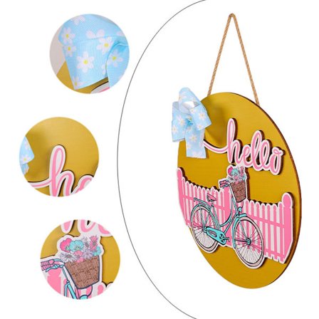 Alla hjärtans dag Dörrskylt Kärlek Hängande Dörrdekor Alla hjärtans dag Träskylt