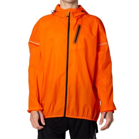 Asics Men's Fujitrail Jacket Men unlined workout jackets Orange S