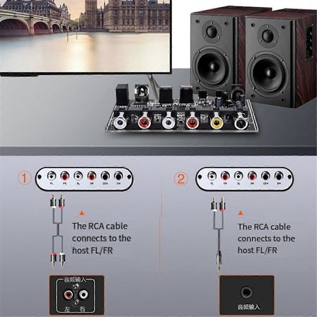 Dekoder 5.1 Kanal DTS for AC-3 Kildekode PCM Digital Fiber Koaksial til Analog Lydmodul