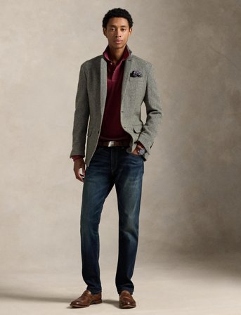 Polo Ralph Lauren Custom Slim Fit Mesh Polo Shirt - Burgundy - XS