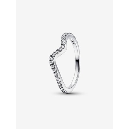 Pandora - Glittrande Våg Ring - Sterlingsilver