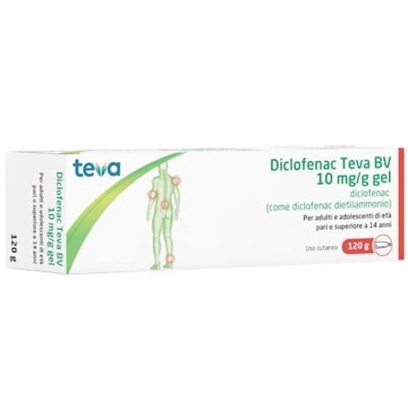 Diclofenac Teva Gel 10Mg/g Gel 120g