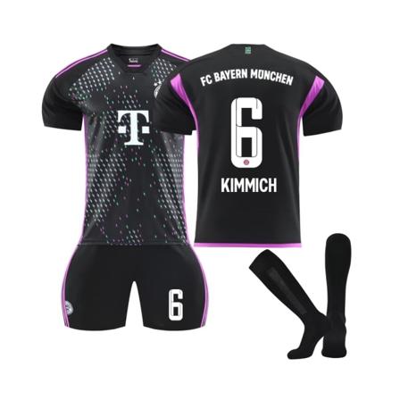 (2023/24 Bayern Borta Kimmich #6 Fotbollströja L(175-180CM)