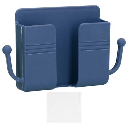 Vægmonteret multifunktionel opbevaringsboks til telefonopladning i soveværelse badeværelse køkken kontor blå