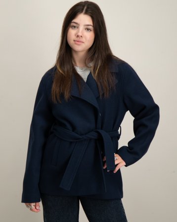 RYVLS Belted Coat Niebieski Kurtki Dziewczyna - Kids Brand Store