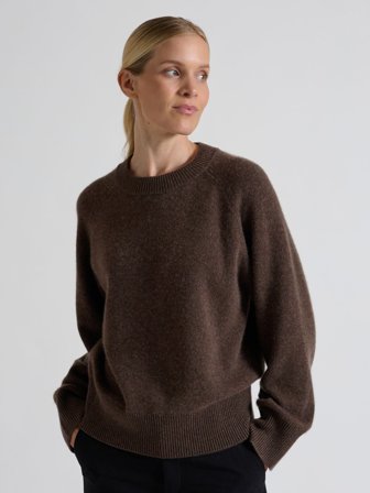 Kashmina - Kashmirgenser "Signy" - Dark brown - Size XS