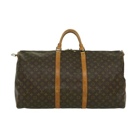 Louis Vuitton Vintage Pre-owned Keepall Bandouliere Monogram Taske Brun, Dame Vintage Tasker, Størrelse: ONE Size