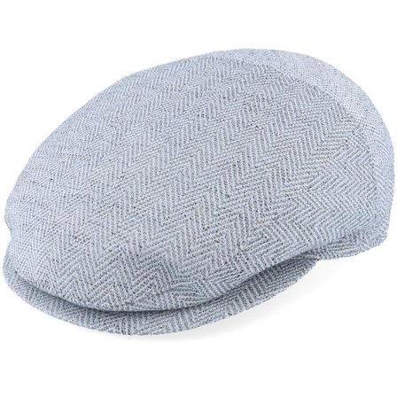 Borsalino - Grå flatcap Keps - Unthreaded Cap With Wedges Behind Grey Flat Cap @ Hatstore